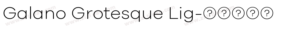 Galano Grotesque Lig字体转换